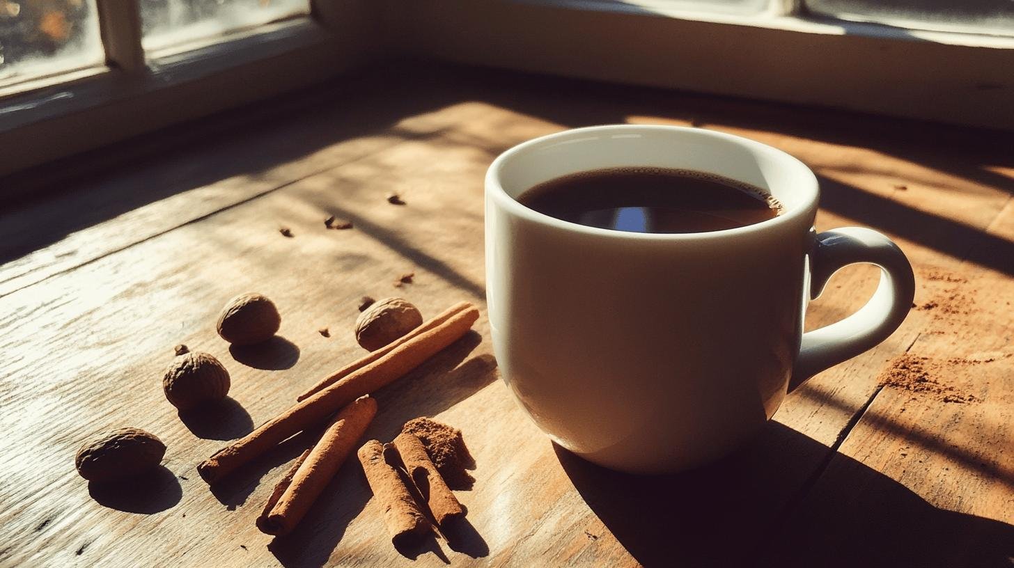 A cup of coffee on a table - 10 Best Alternatives for Coffee Without Creamer