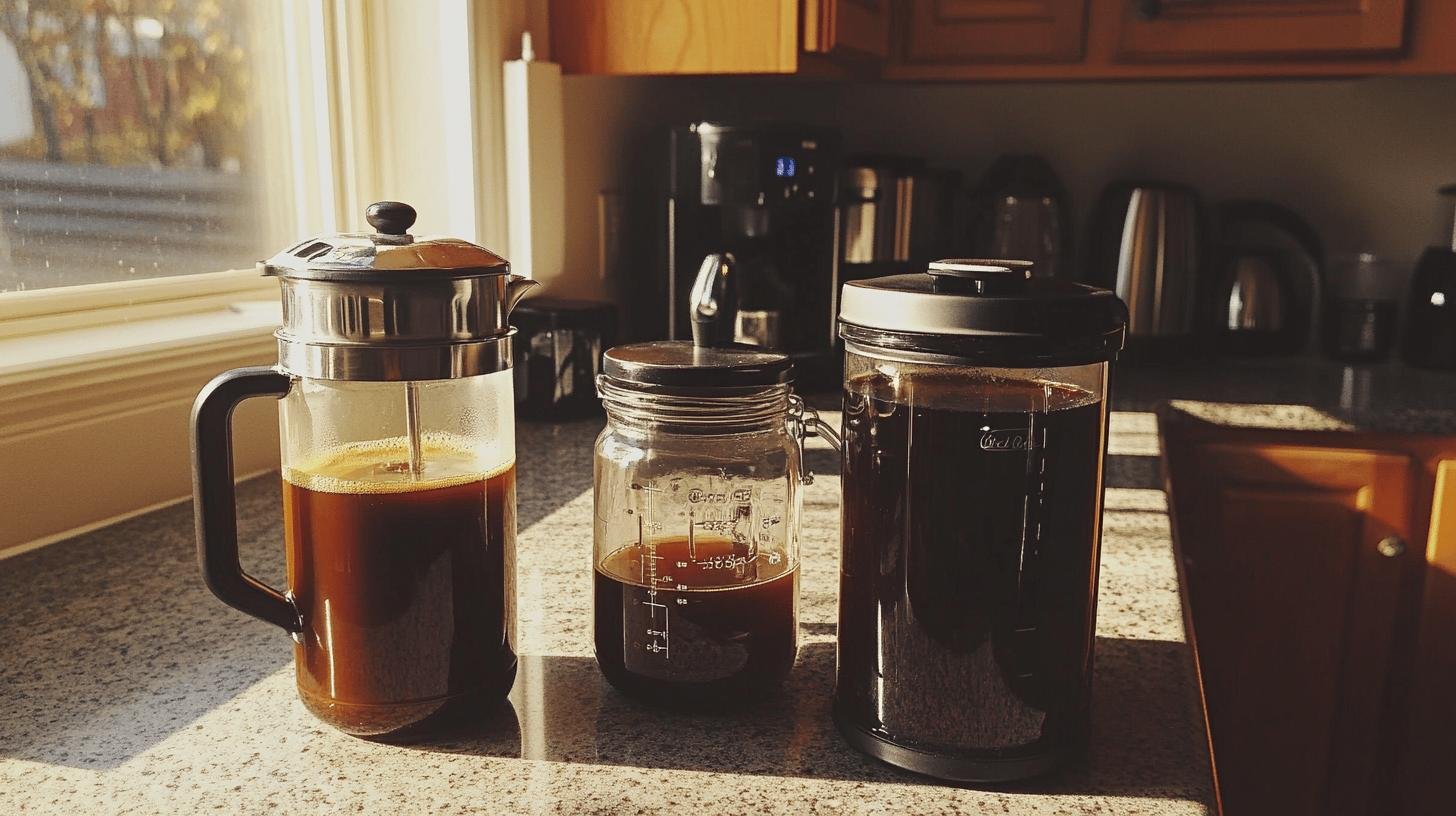 Coffee Jars on a table- Is Espresso Less Acidic Than Coffee? Find Out