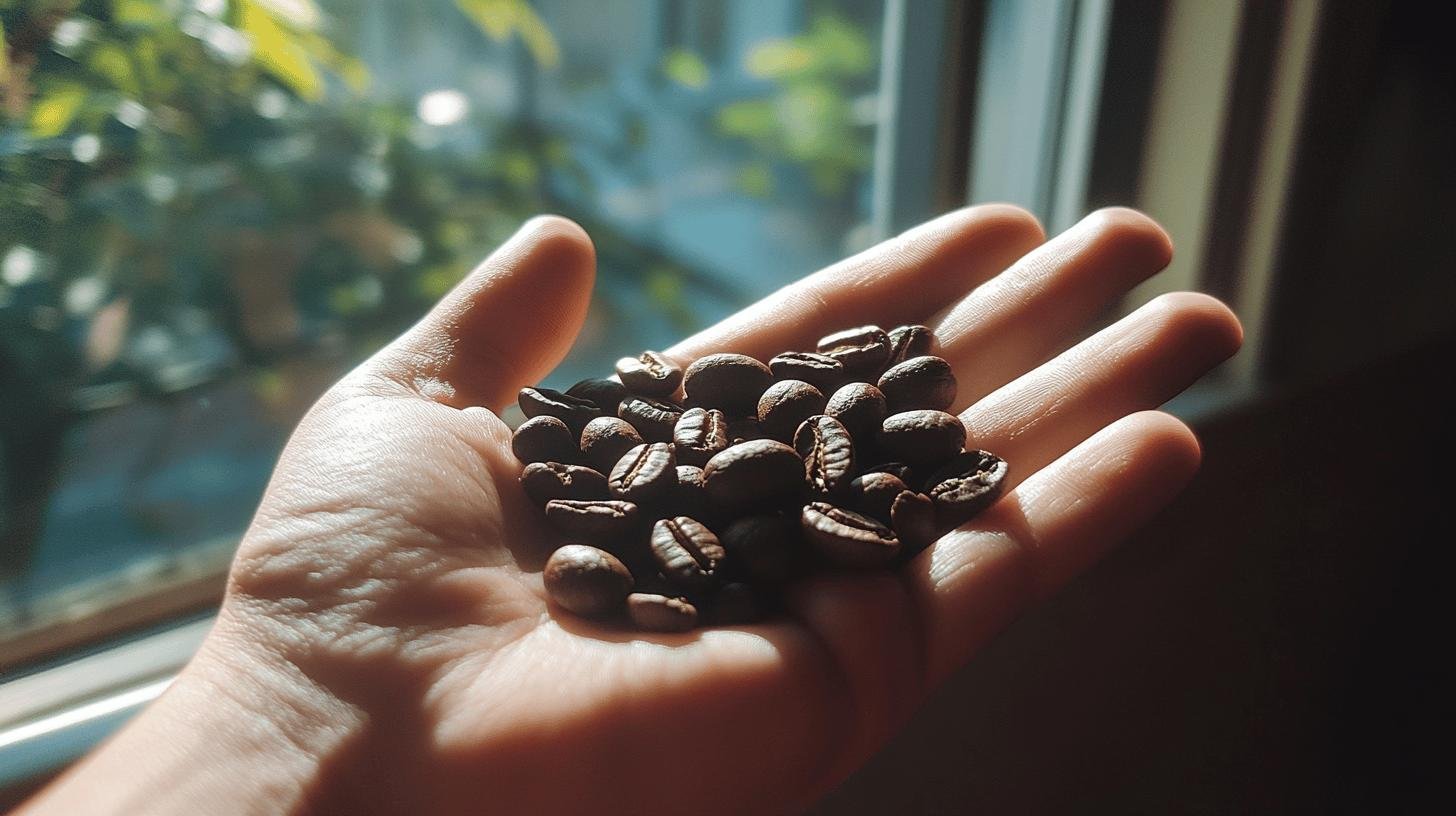 Coffee beans on someone’s hands - Do Coffee Beans Go Bad? Shelf Life Tips