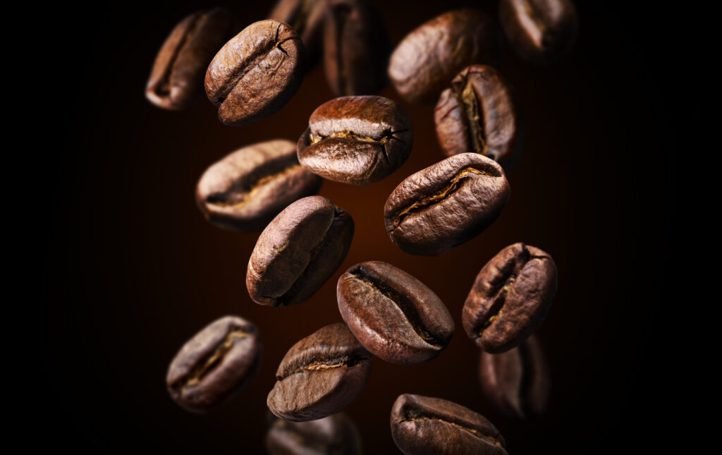 coffee beans, representing the curiosity behind the question: are coffee beans a fruit or vegetable?