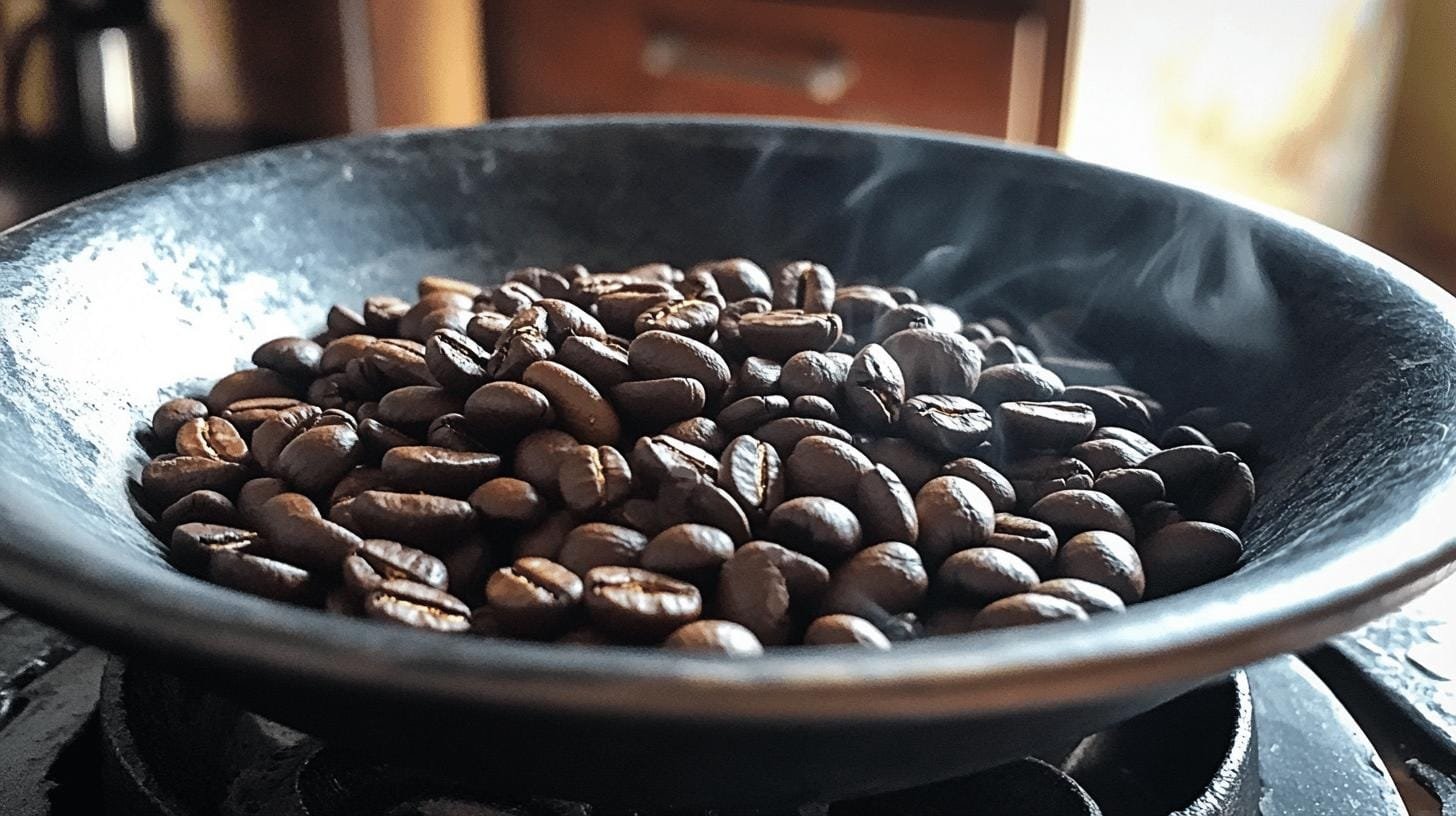 Coffee beans in a plate on a table— What Happens When You Switch to Decaf Coffee?