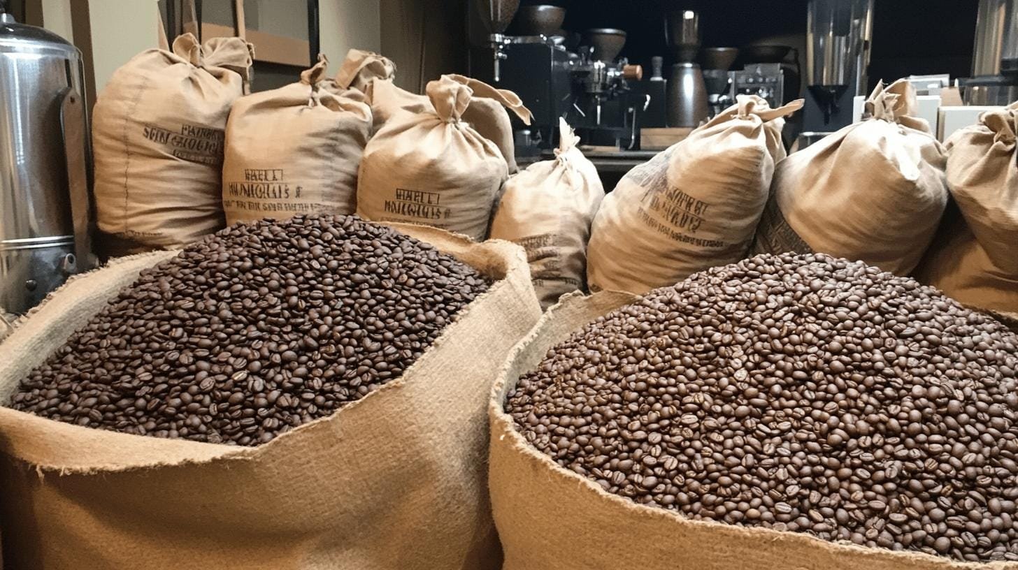 Sack bags of coffee beans - Why Blend Coffee.jpg