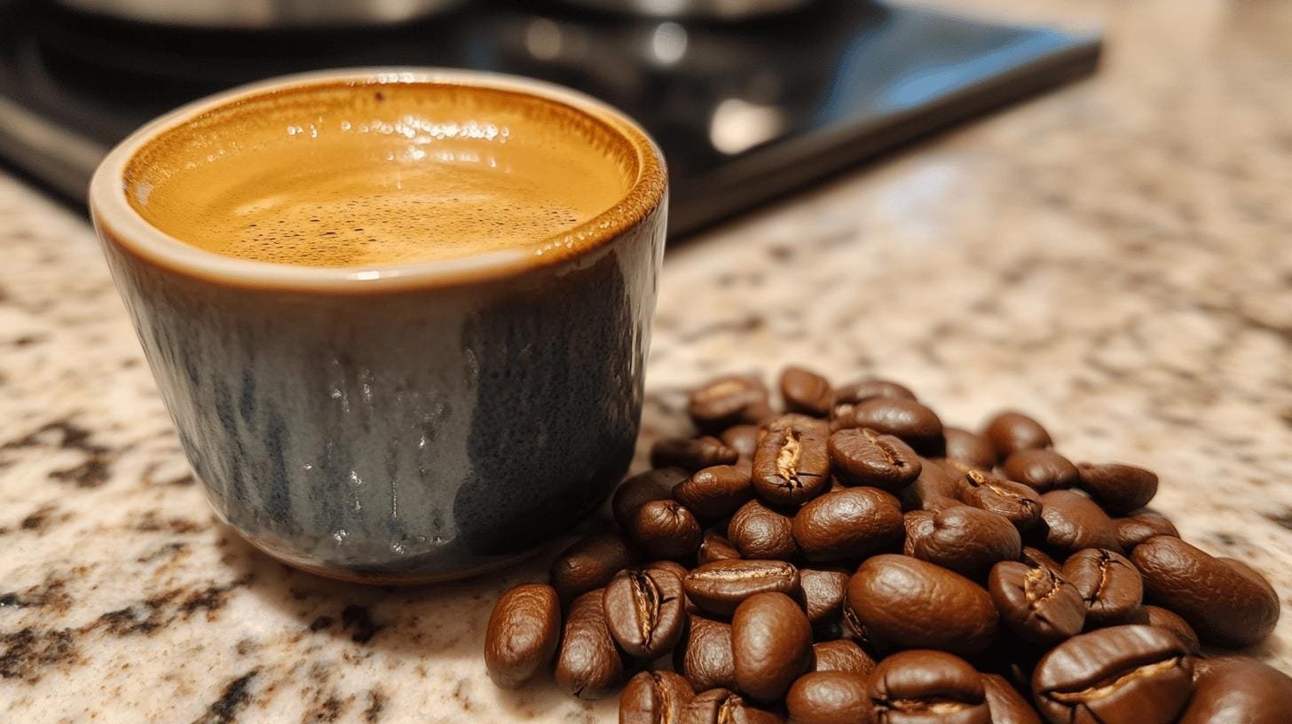 A jar of flavor and coffee beans on the table - Is Espresso Roast the Same as Espresso? The Definitive Answer