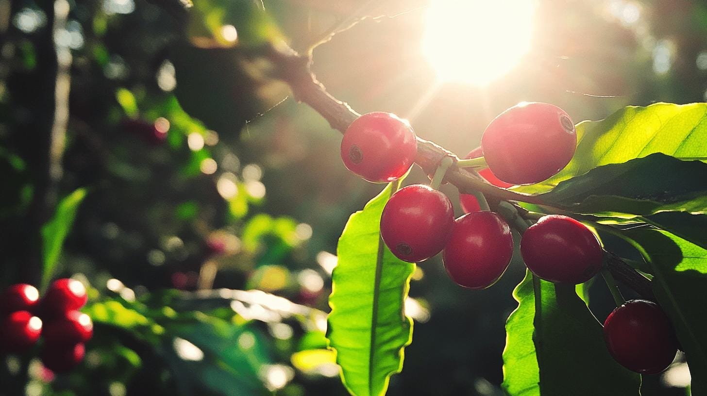 Coffee cherry on the tree - Fruity Coffee Undertones: Taste the Vibrant Flavors