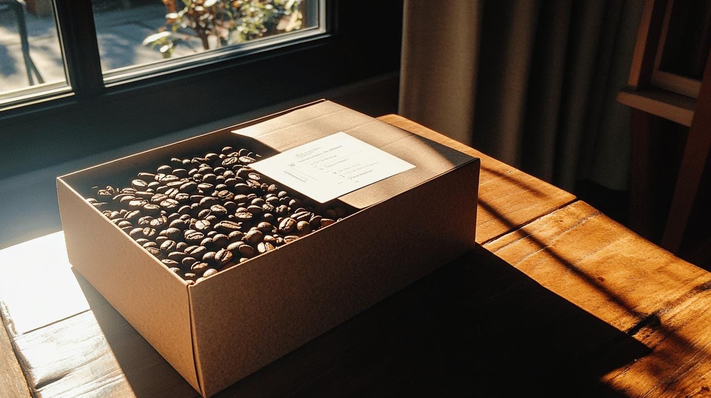 A gift box filled with coffee beans - Coffee Tasting Subscriptions.jpg