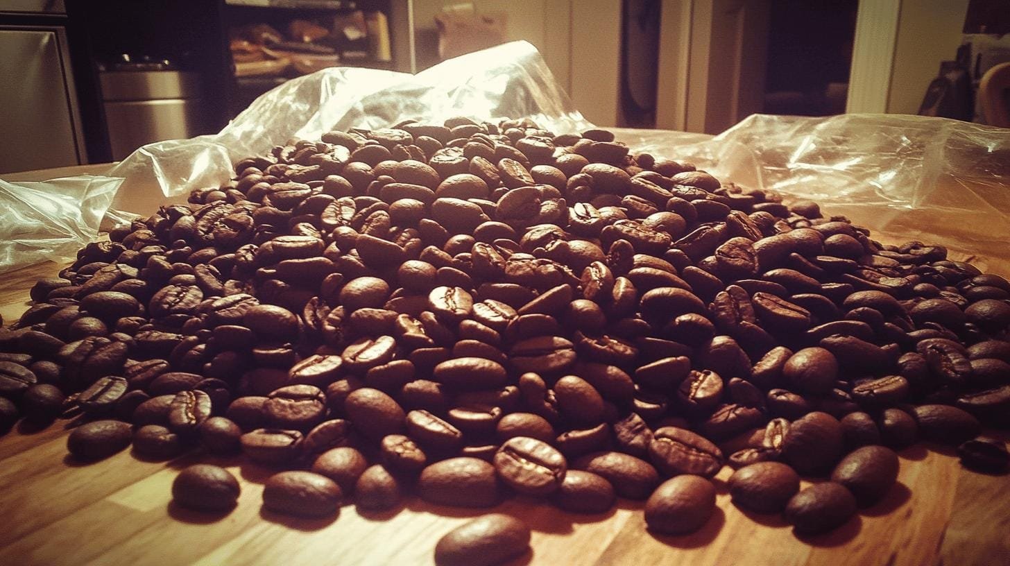 Coffee beans scattered on a table - Best Coffee with Antioxidants for Health Boost.jpg