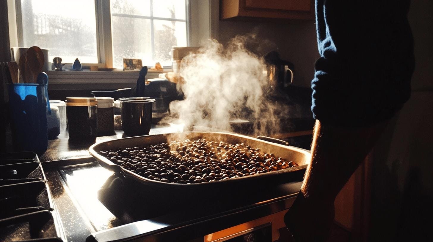 Roasting coffee beans at home—What Is Gourmet Coffee: Explore Its Rich Flavours