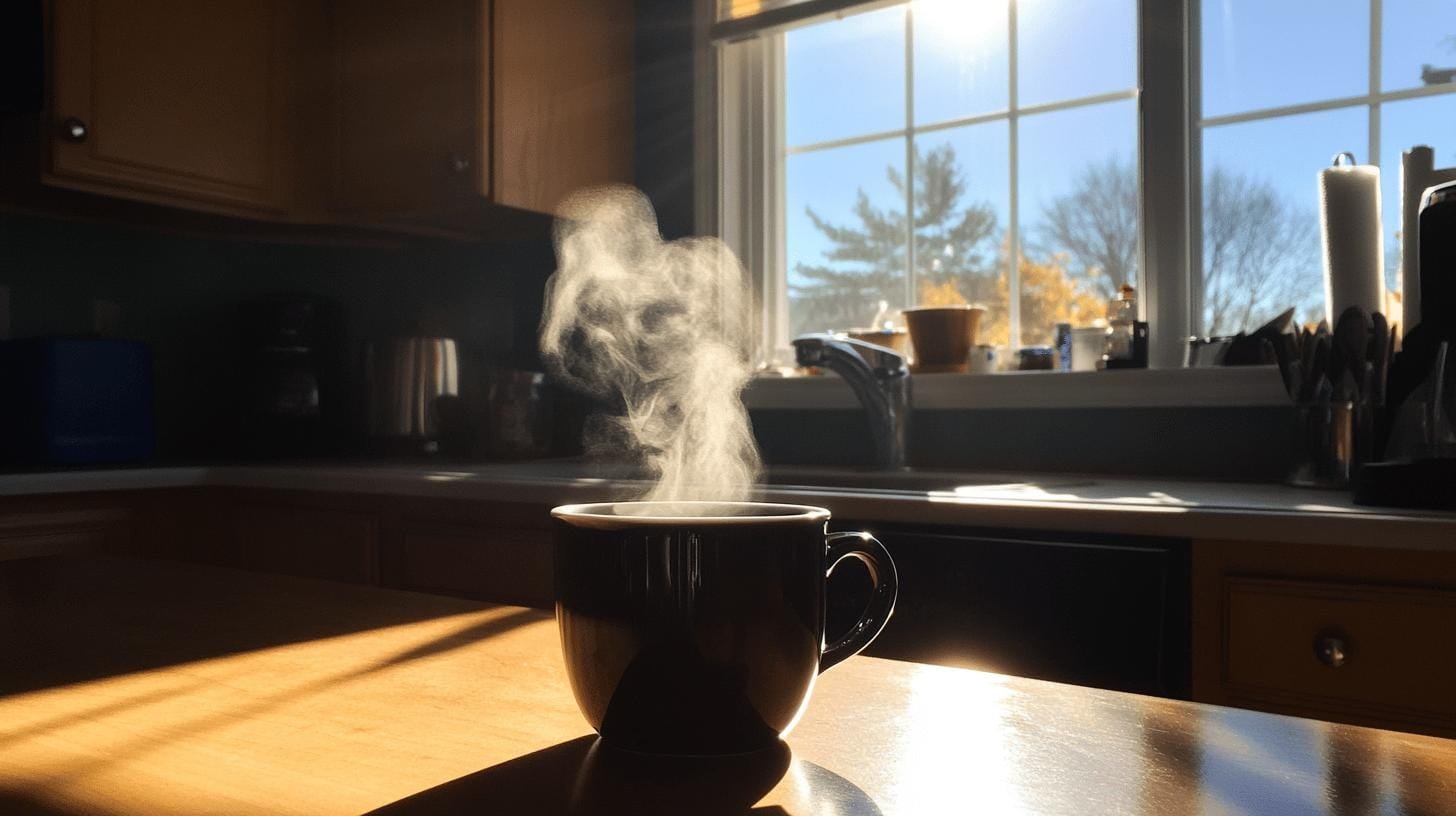 A cup of coffee on a table - Is Coffee Good for Heart Patients.jpg