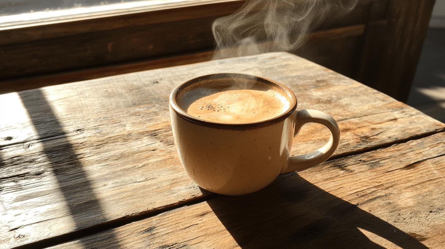 A steaming cup of coffee on a wooden table- Can Coffee Reduce Inflammation?