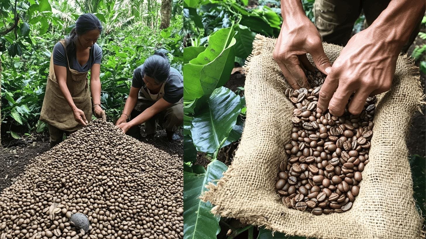 Farmers harvesting coffee beans from the farm - Artisan Coffee vs Specialty Coffee.jpg