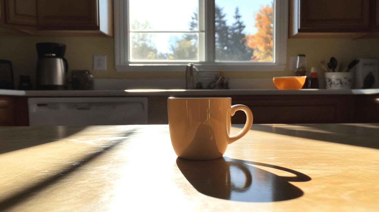 A yellow cup of coffee on a table - Coffee Before Cholesterol Blood Work.jpg