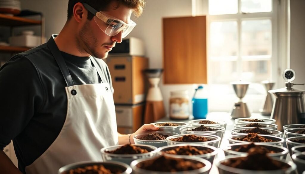 professional coffee cupper - coffee cupping techniques