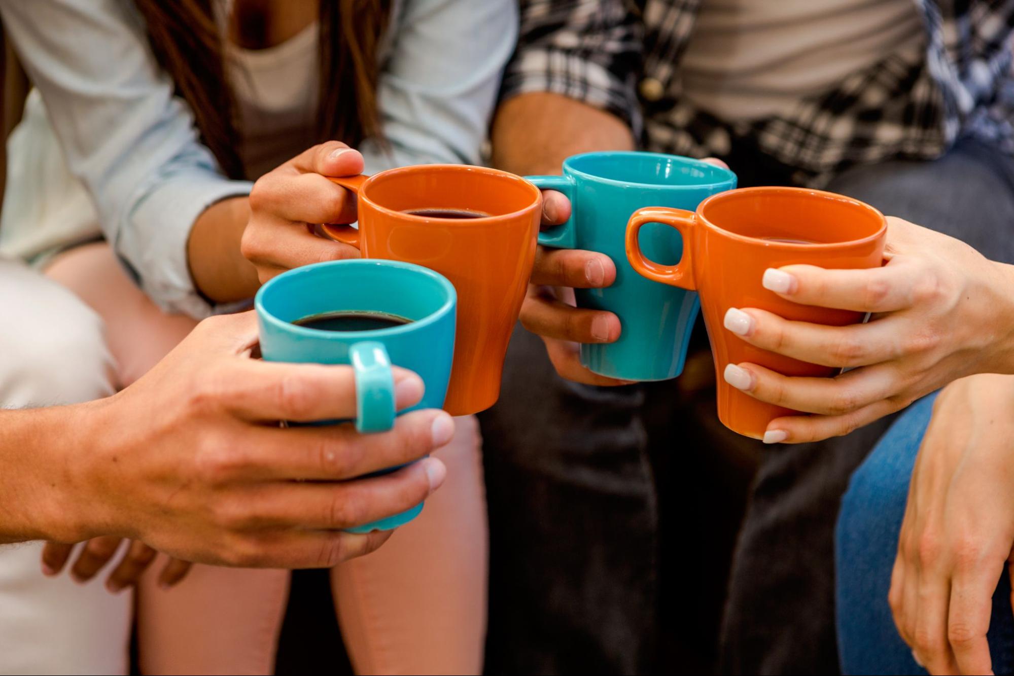 friends having coffee